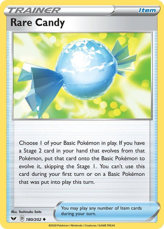 Rare Candy - Sword & Shield Base Set 180/202  - Near Mint - Ungraded