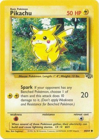 Pikachu - Jungle 60 (Unlimited) - Damaged