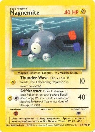 Magnemite - Base Set (Unlimited) 53 - Lightly Played