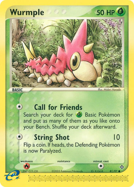 Wurmple - EX Dragon 81 - Near Mint