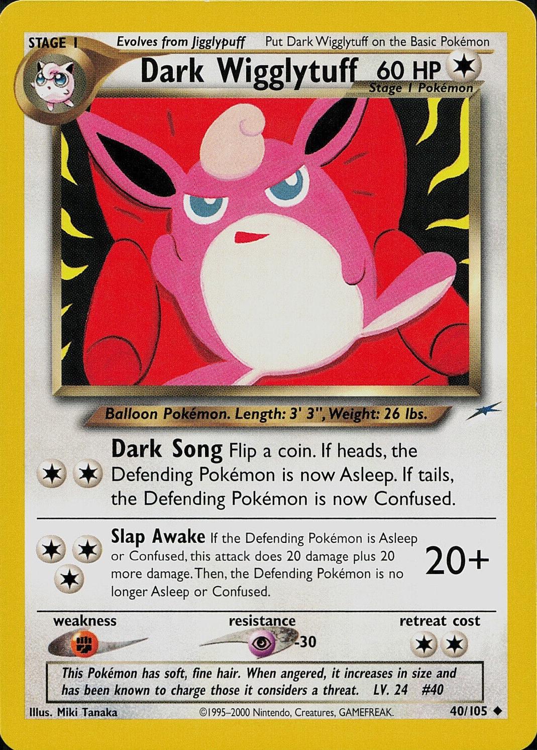 Dark Wigglytuff - Neo Destiny 40 (Unlimited) - Moderately Played
