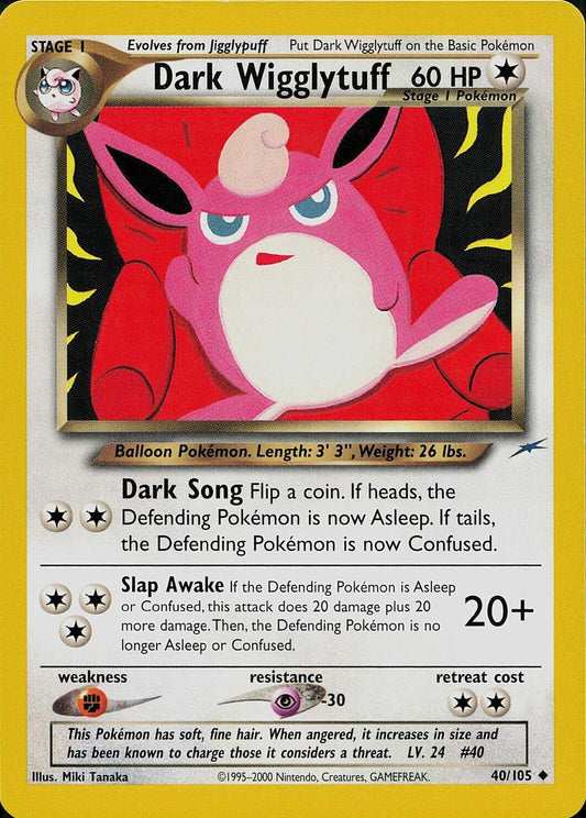 Dark Wigglytuff - Neo Destiny 40 (Unlimited) - Moderately Played