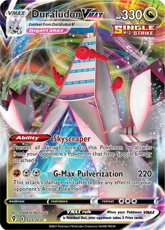 Duraludon VMAX - Base 123/203  (Foil) - Near Mint - Ungraded