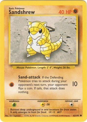 Sandshrew - Base Set (Unlimited) 62 - Damaged