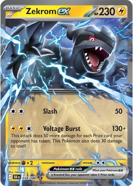 Zekrom ex - Black Bolt 034/086 (Foil) - Near Mint