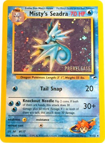 Misty's Seadra (Prerelease) - WoTC Promo 009/132  (Foil) - Near Mint - Ungraded
