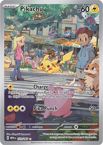 Pikachu - Scarlet & Violet 151 173/165 - PSA 9