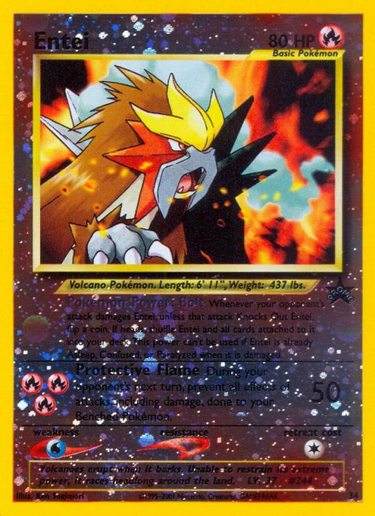 Entei - WoTC Promo 34/53  (Foil) - Lightly Played - Ungraded