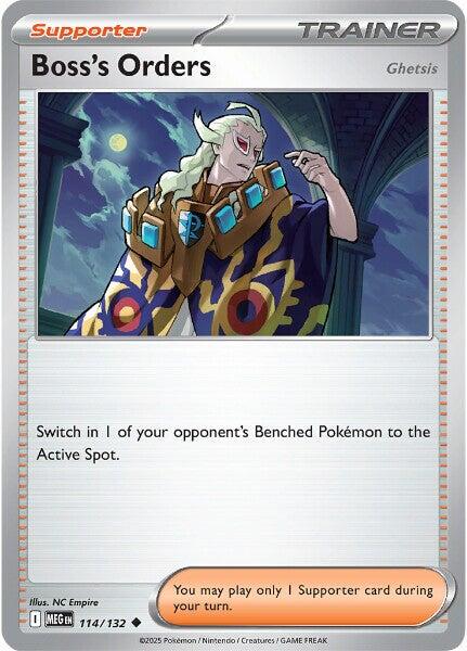 Boss's Orders [Ghetsis] - Mega Evolution 114/132  (Foil) - Near Mint