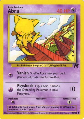 Abra - Team Rocket 49 (Unlimited) - Damaged