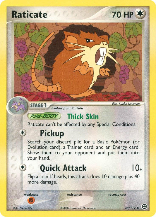 Raticate - EX FireRed & LeafGreen 48  - Lightly Played
