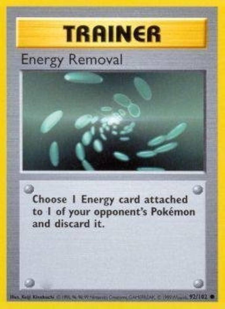 Energy Removal - Base Set (Unlimited) 92 - Near Mint