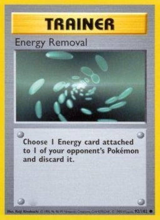 Energy Removal - Base Set (Unlimited) 92 - Near Mint