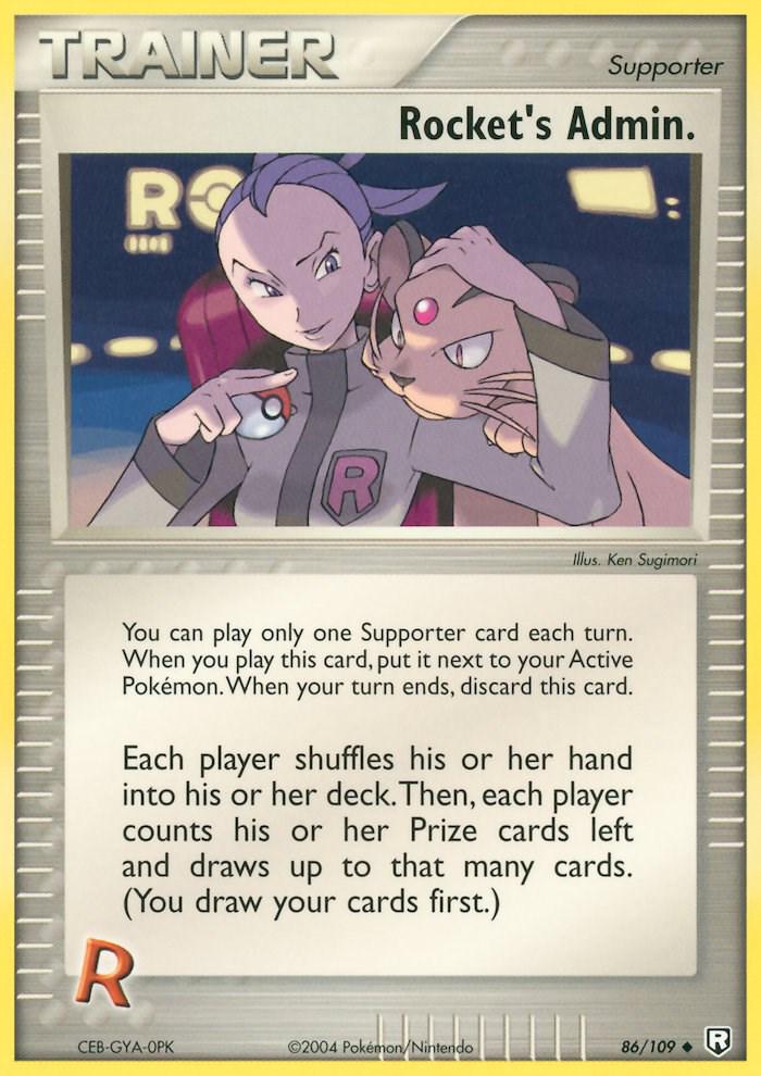 Rocket's Admin. - EX Team Rocket Returns 86  - Near Mint