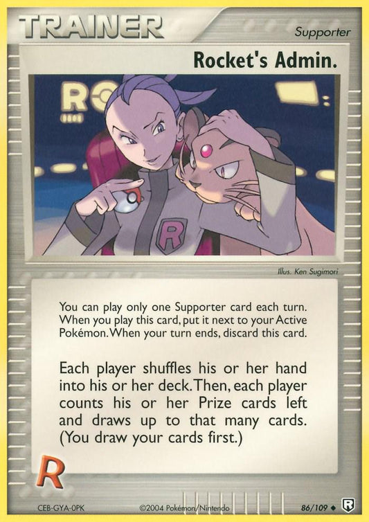 Rocket's Admin. - EX Team Rocket Returns 86  - Near Mint
