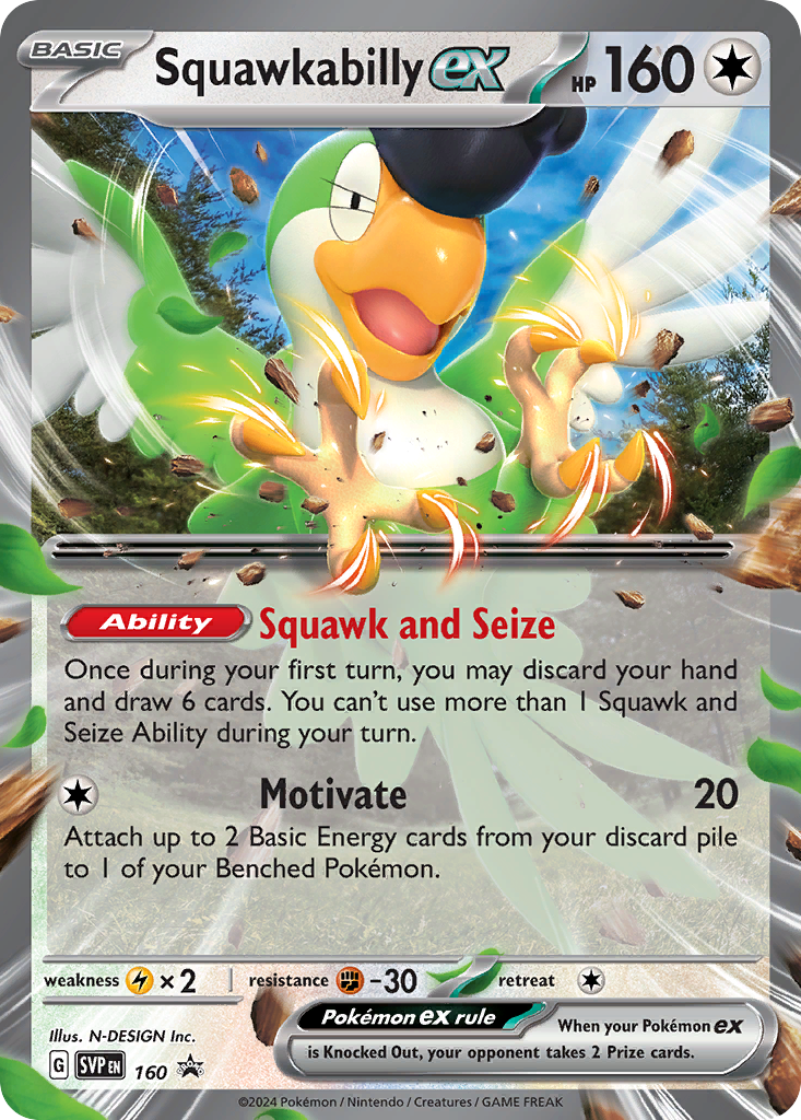 Squawkabilly ex - Scarlet & Violet Promo 160  (Foil)