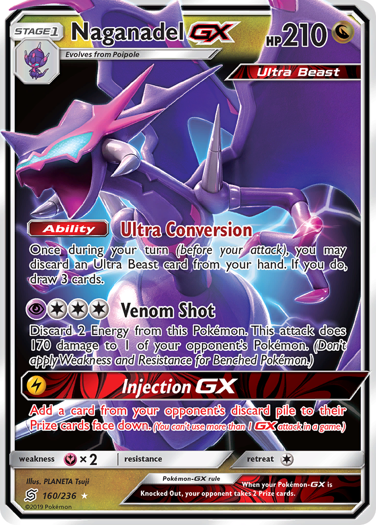 Naganadel GX - Unified Minds 160/236  (Foil) - Near Mint