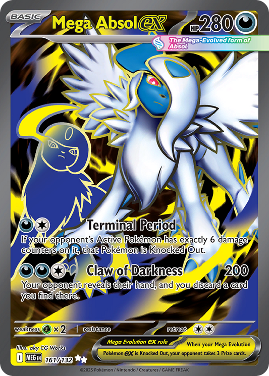 Mega Absol ex - Mega Evolution 161/132 (Foil) - Near Mint