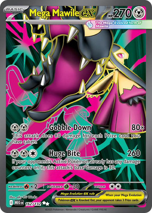 Mega Mawile ex - Mega Evolution 162/132 (Foil) - Near Mint