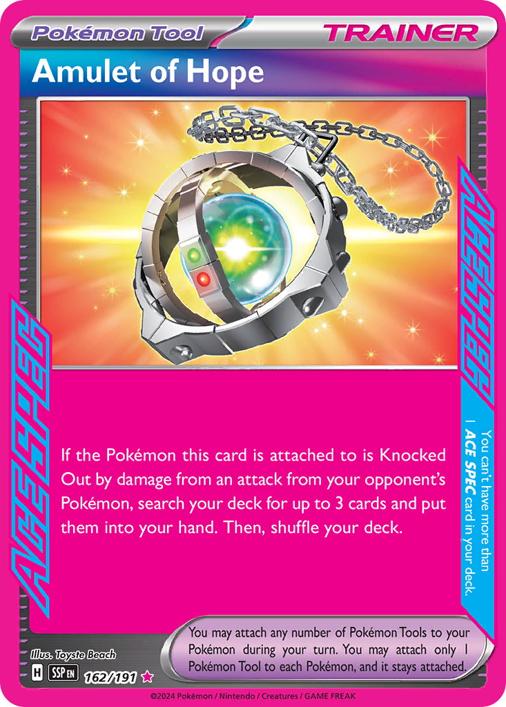 Amulet of Hope - Surging Sparks 162/191 (Foil) - Near Mint