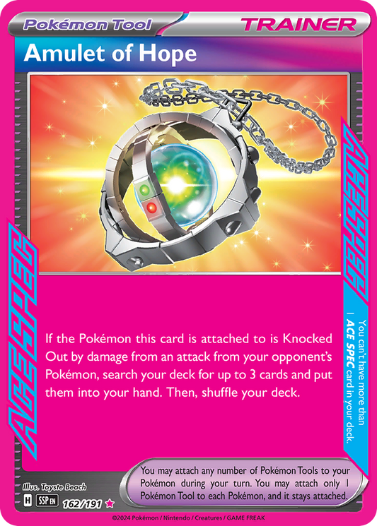 Amulet of Hope - Surging Sparks 162/191 (Foil) - Near Mint