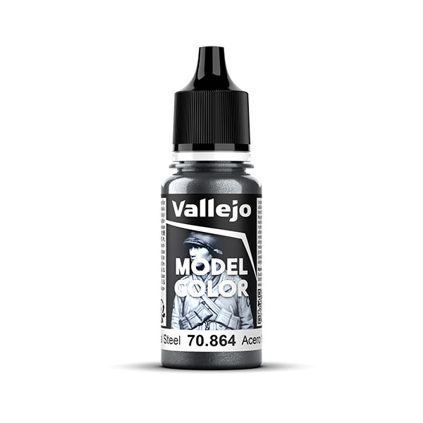 Vallejo Model Color- Natural Steel, 18 ml.