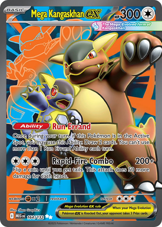 Mega Kangaskhan ex - Mega Evolution 164/132 (Foil) - Near Mint