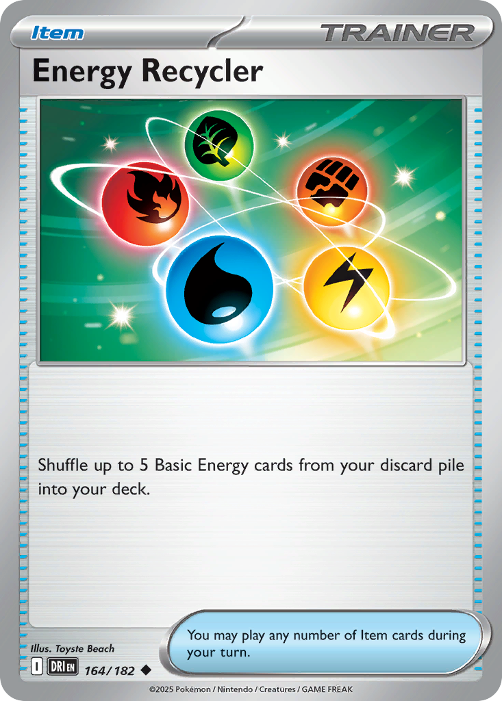 Energy Recycler - Destined Rivals 164/182 - Near Mint