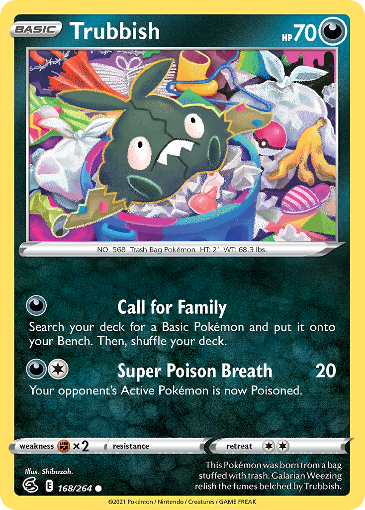 Trubbish - Fusion Strike 168/264 - Near Mint