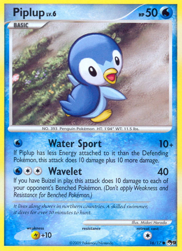 Piplup - XY Trainer Kit: Pikachu Libre & Suicune 16 - Near Mint