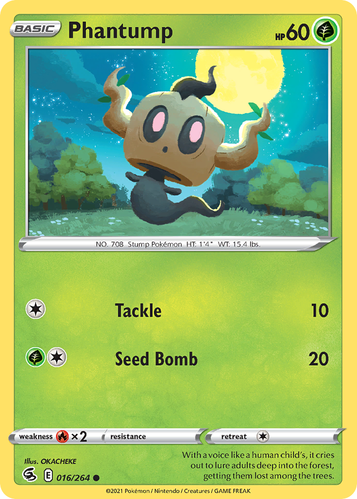 Phantump - Fusion Strike 016/264 (Foil) - Near Mint