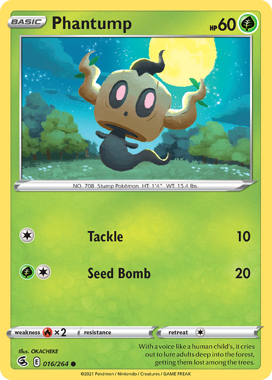 Phantump - Fusion Strike 016/264 (Foil) - Near Mint