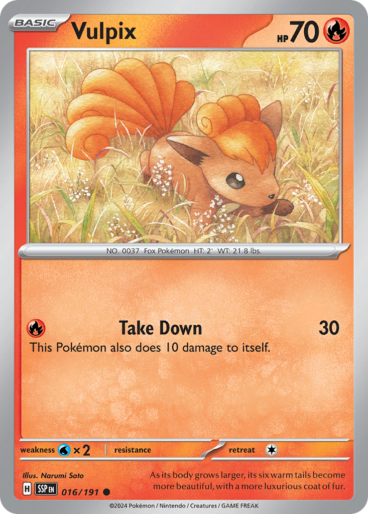 Vulpix - Surging Sparks 016/191 - Near Mint