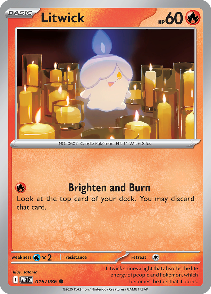 Litwick - White Flare 016/086 (Foil) - Near Mint