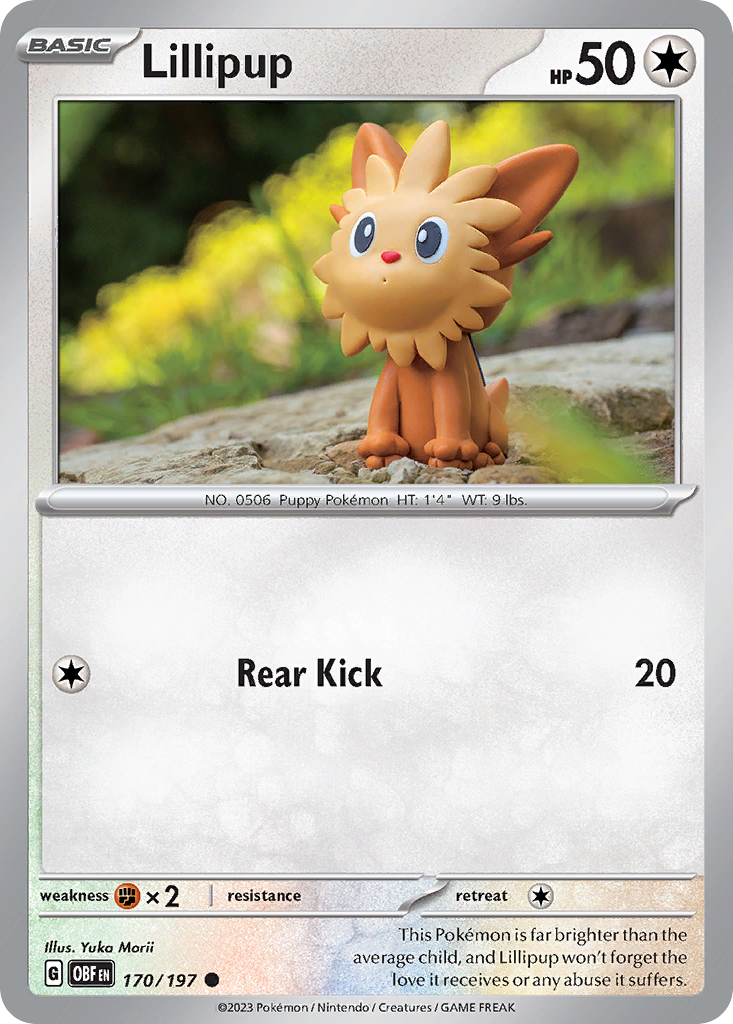 Lillipup - Obsidian Flames 170/197 (Foil) - Near Mint