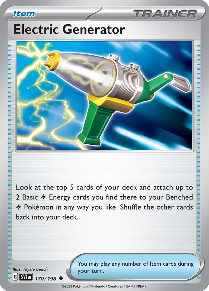 Electric Generator - Scarlet & Violet Base Set 170/198 (Foil) - Near Mint