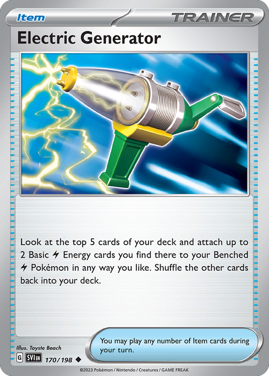 Electric Generator - Scarlet & Violet Base Set 170/198 (Foil) - Near Mint