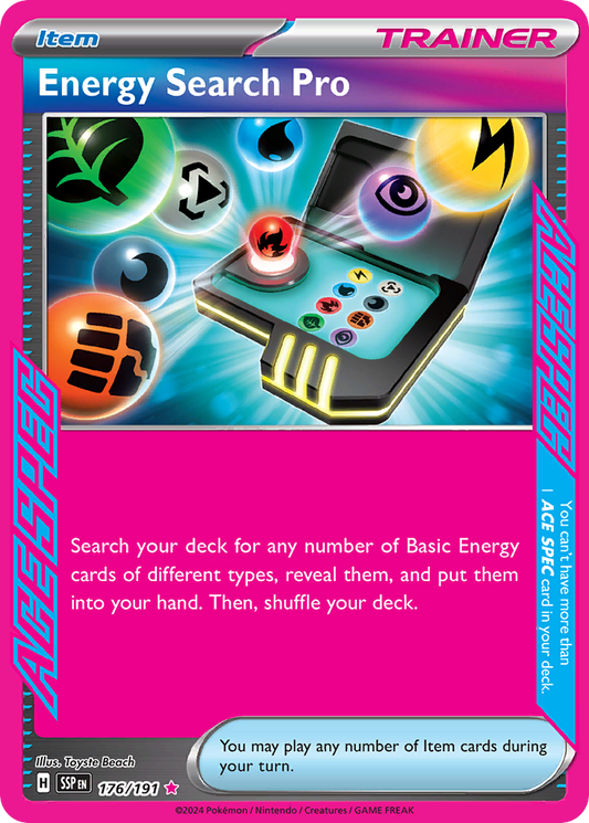 Energy Search Pro - Surging Sparks 176/191 (Foil) - Near Mint