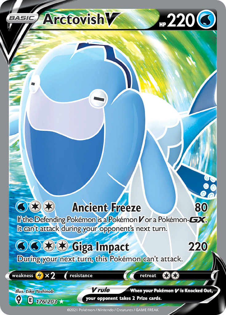 Arctovish V (Full Art) - Evolving Skies 176/203 (Foil) - Near Mint