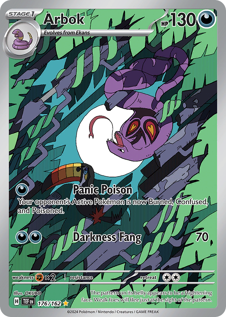Arbok - Temporal Forces 176/162  (Foil) - Near Mint - Ungraded