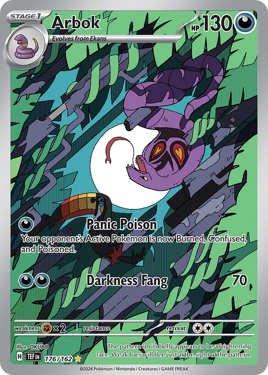 Arbok - Temporal Forces 176/162  (Foil) - Near Mint - Ungraded
