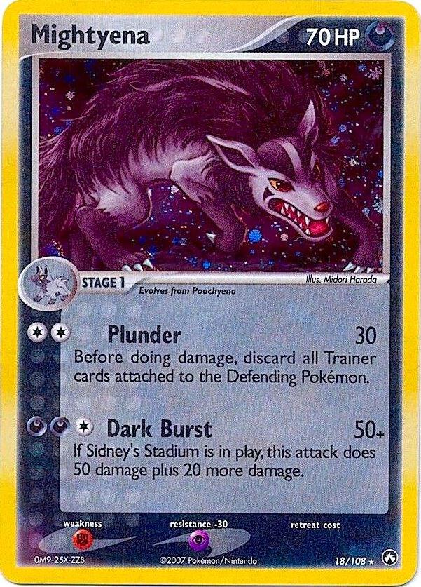 Mightyena - EX Power Keepers 18  - Moderately Played