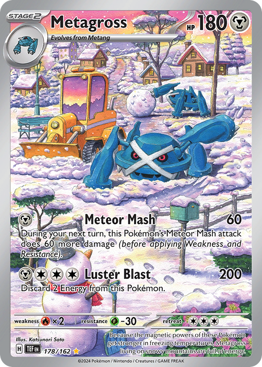 Metagross - Temporal Forces 178/162 (Foil) - Heavily Played