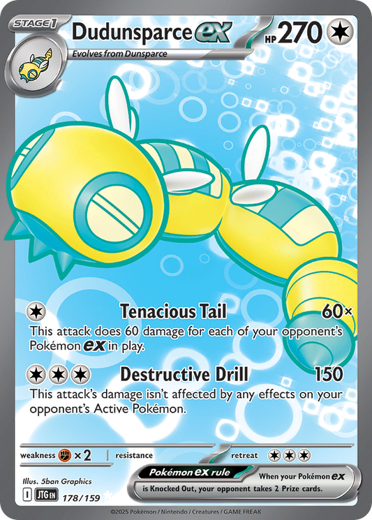Dudunsparce ex - Journey Together 178/159  (Foil) - Near Mint