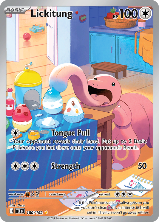 Lickitung - Temporal Forces 180/162 (Foil) - Near Mint