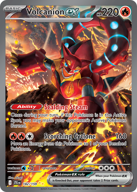 Volcanion ex - Journey Together 182/159  (Foil) - Near Mint - Ungraded