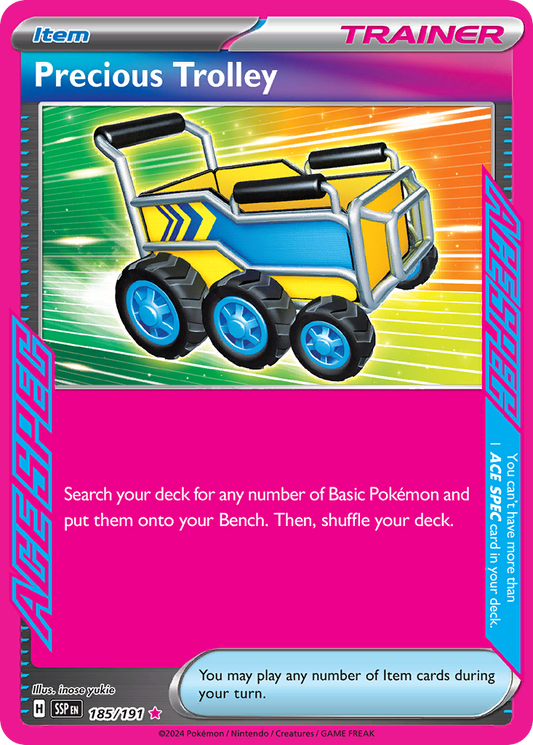 Precious Trolley - Surging Sparks 185/191  (Foil) - Near Mint - Ungraded