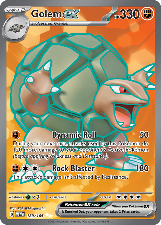 Golem ex - SV: 151 189/165 (Foil) - Near Mint