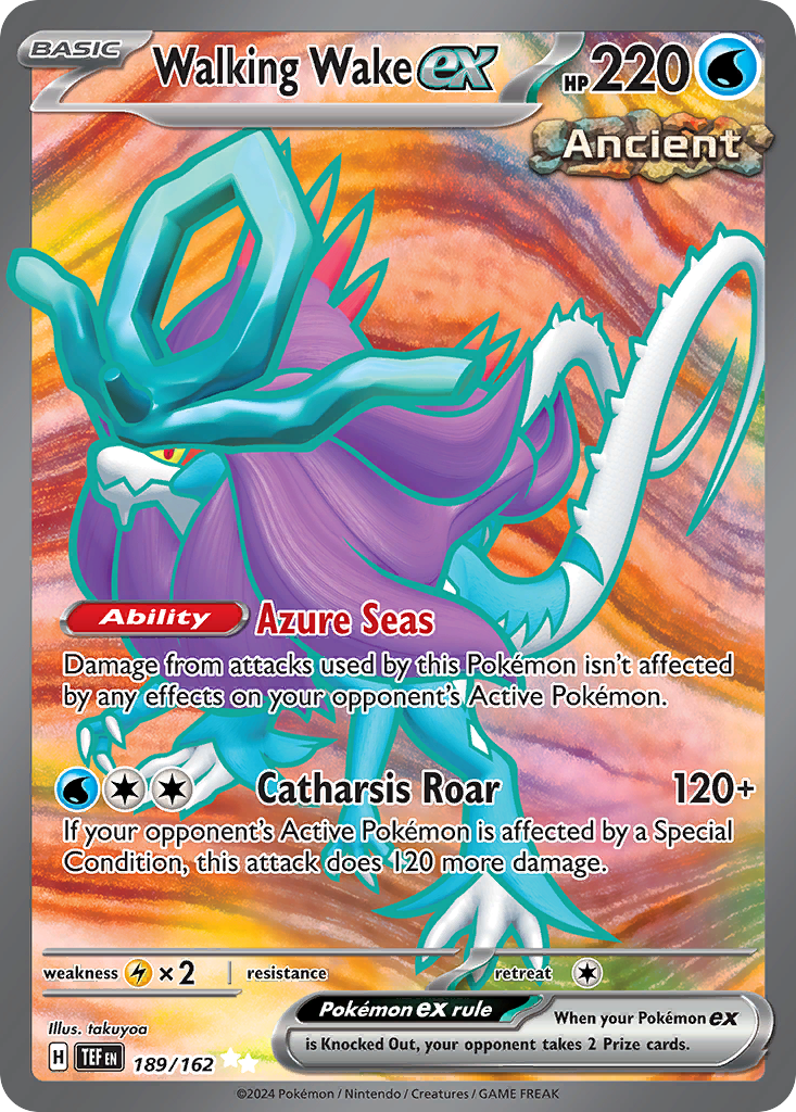 Walking Wake ex - Temporal Forces 189/162 (Foil) - Near Mint