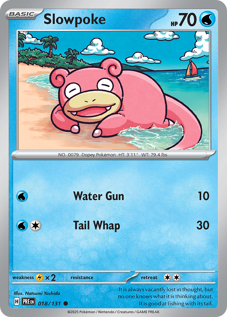 Slowpoke (Master Ball Pattern) - Prismatic Evolutions 018/131 (Foil) - Near Mint